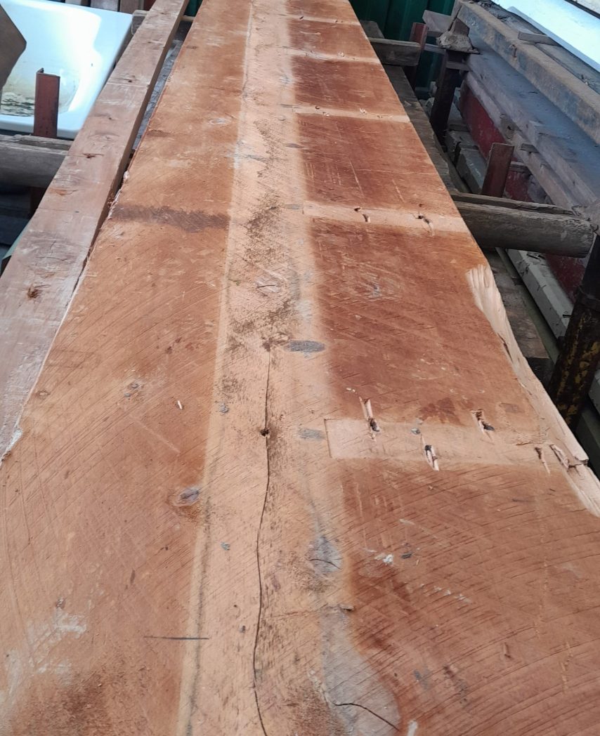 Recycled macrocarpa timber beam