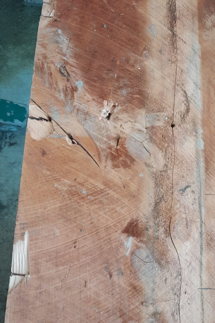 Recycled macrocarpa timber beam