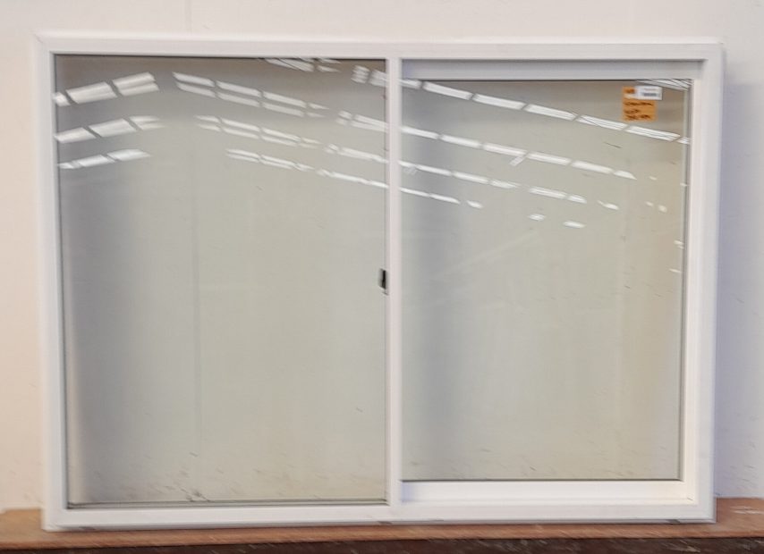 New White double glazed aluminium sliding window