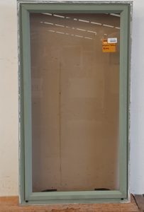 Mist green aluminium single awning window