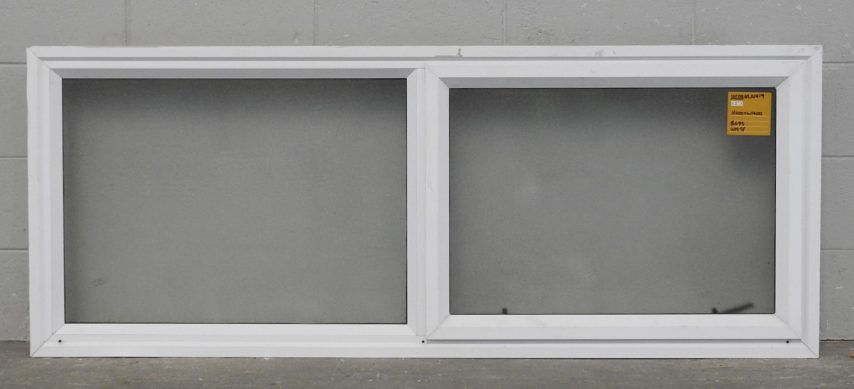 White Aluminium Single Awning Landscape Window