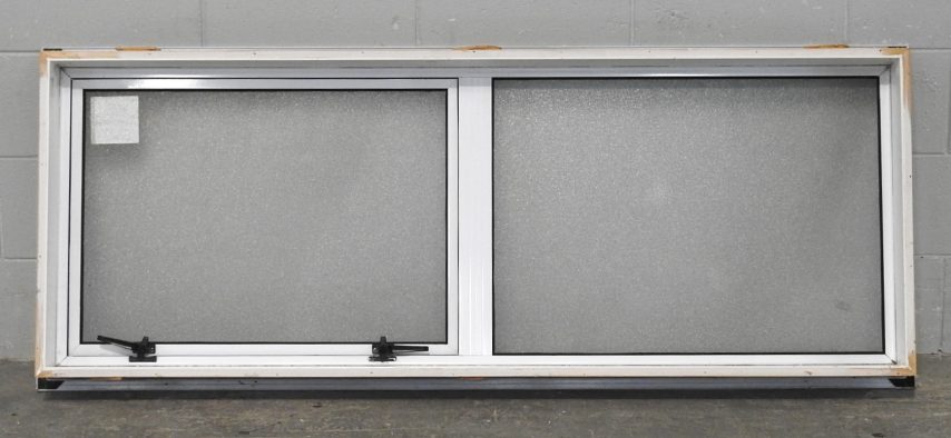 White Aluminium Single Awning Landscape Window