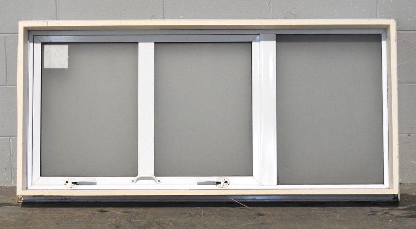 White Aluminium Single Awning Landscape Window