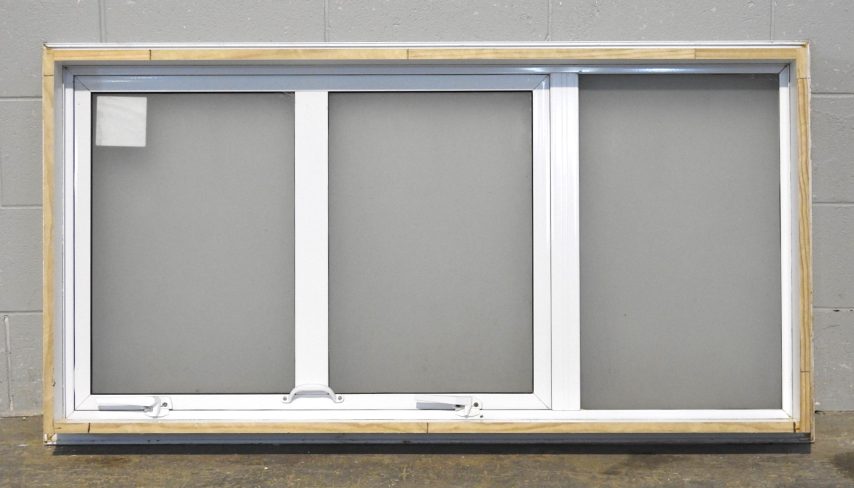 White Aluminium Single Awning Landscape Window