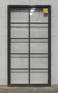 Colonial Style Denim Blue Aluminium Fixed Window