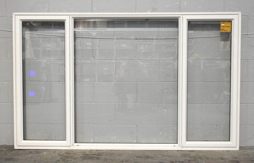 Off White Aluminium Double Awning Window