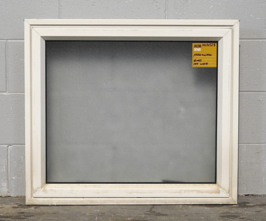 Off White Aluminium Single Awning Window