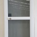 White aluminium door
