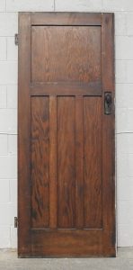 Wooden Bungalow Interior 3 Panel Door - Unhung