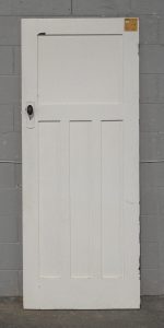 Wooden Bungalow Interior 3 Panel Door - Unhung