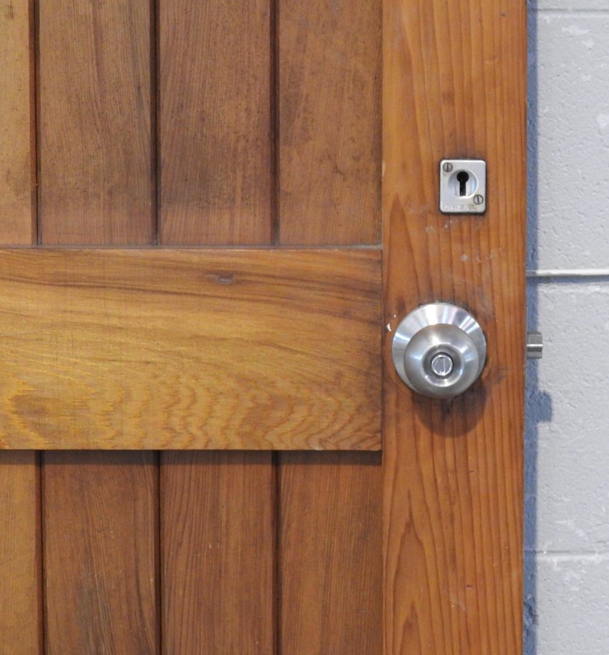 Wide Wooden (Cedar) Exterior TG&V Door - Unhung