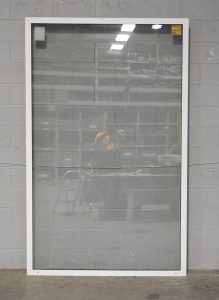 Large White Aluminium Fixed Window - Double Glazed