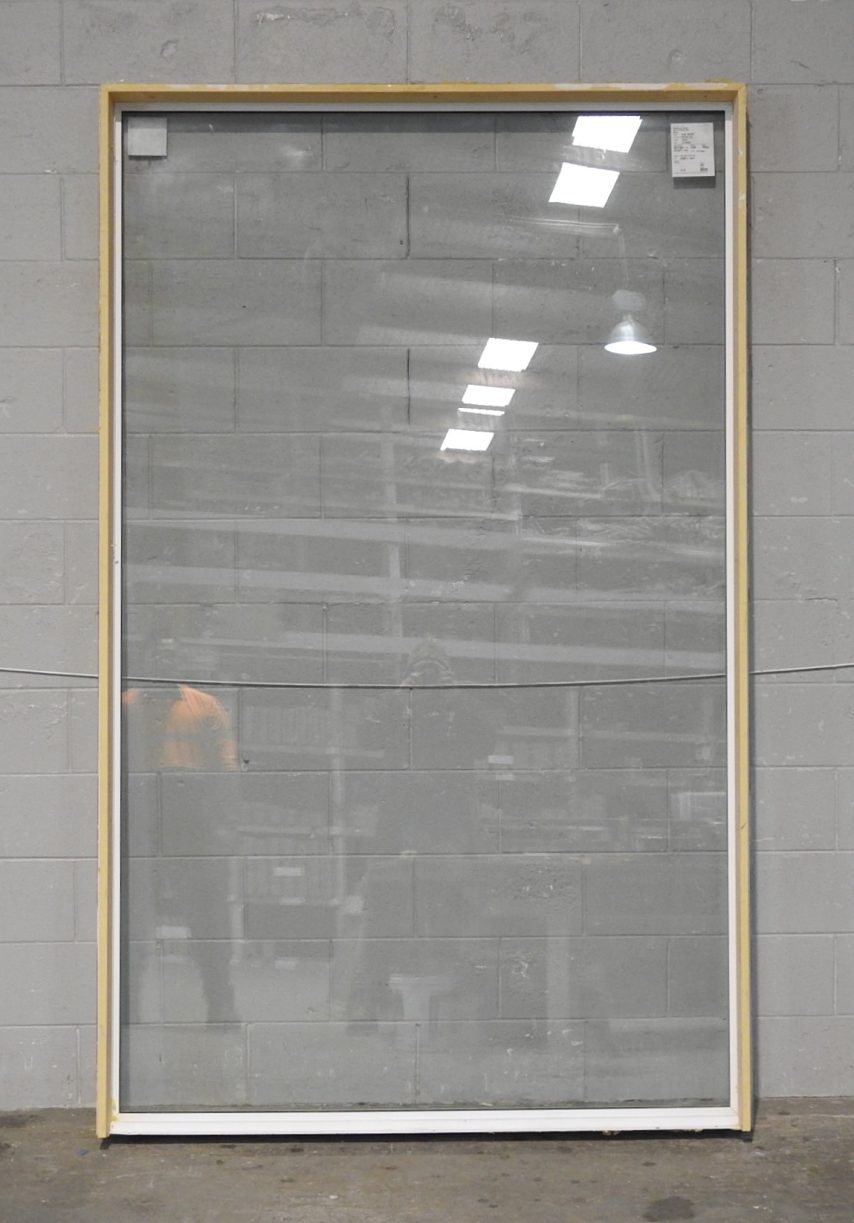 Large White Aluminium Fixed Window - Double Glazed