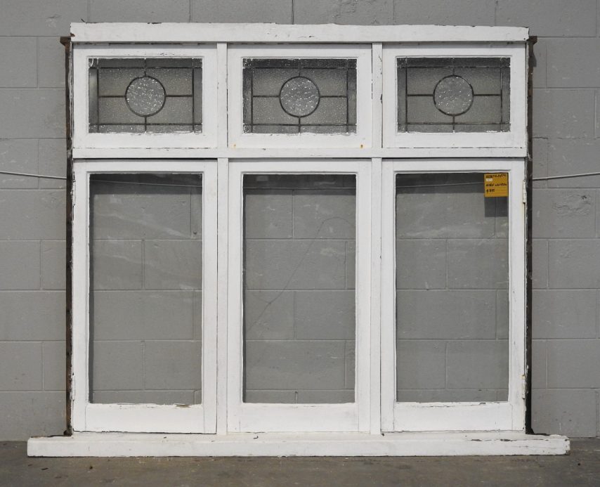 Bungalow Wooden Casement Window with Leadlight Toplight