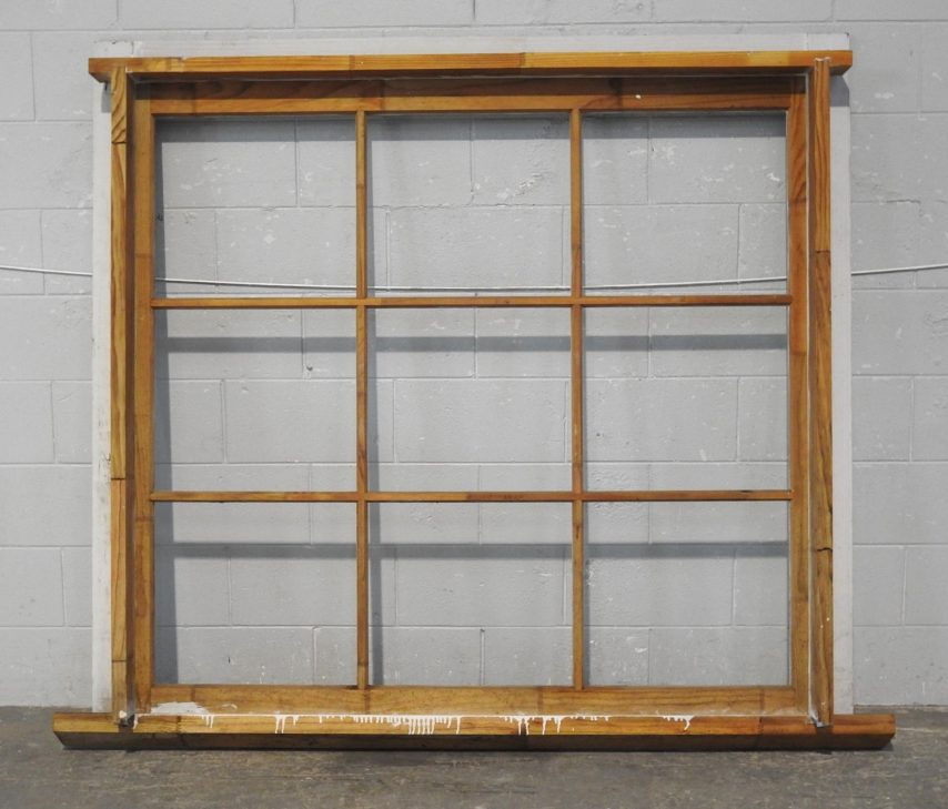 Colonial Style Wooden 9 Light Fixed Window - Unused