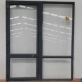Grey friars aluminium door with sidelight
