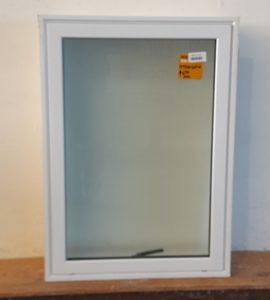 White aluminium Double glazed awning window