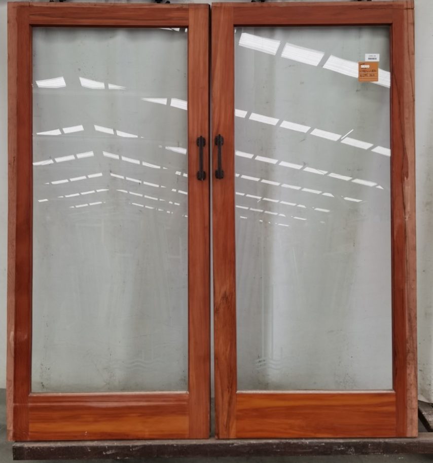 pair of rimu sliding doors