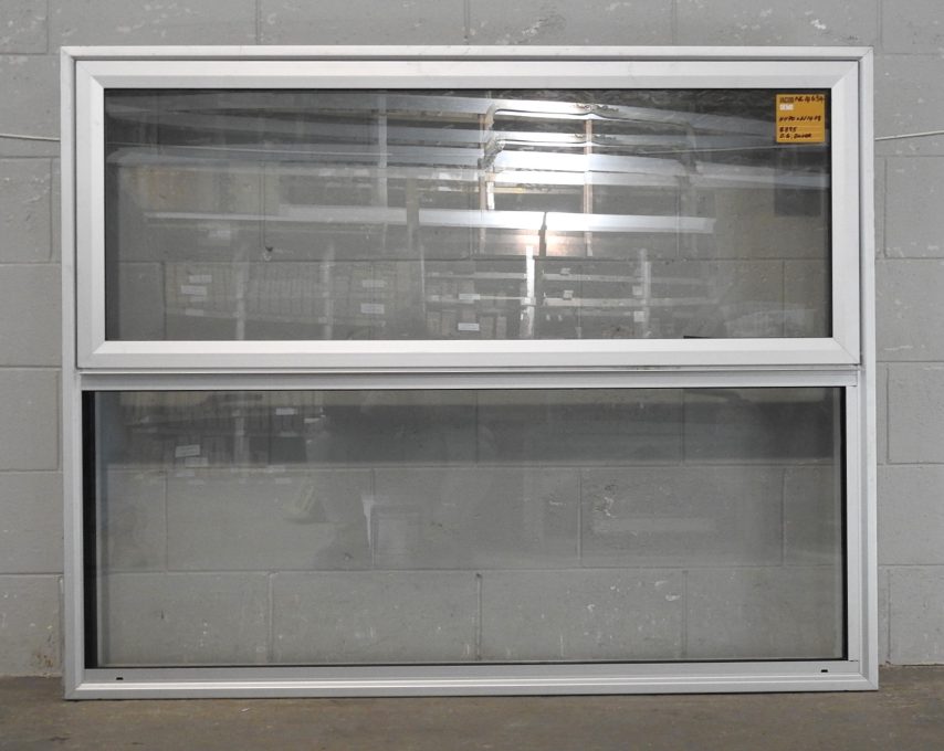 Silver Aluminium Single Awning Window - Double Glazed