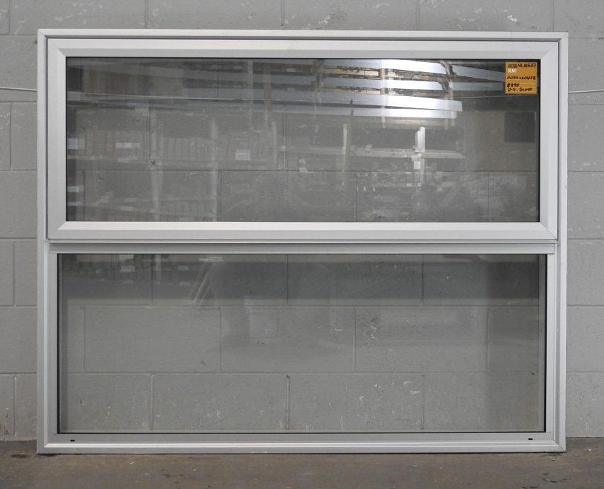 Silver Aluminium Single Awning Window - Double Glazed