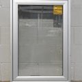 Silver Aluminium Single Awning Window - Double Glazed