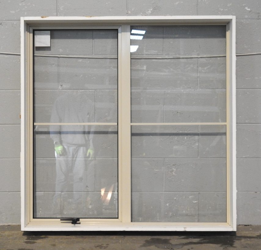 Off White Aluminium Single Awning Window