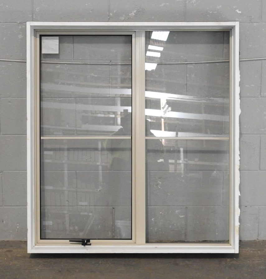 Off White Aluminium Single Awning Window