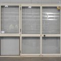 Off White Aluminium French Doors With Sidelight