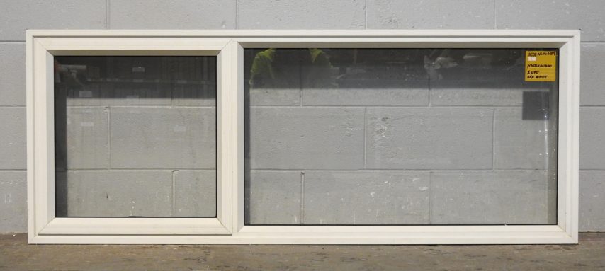 Off White Aluminium Single Awning Landscape Window