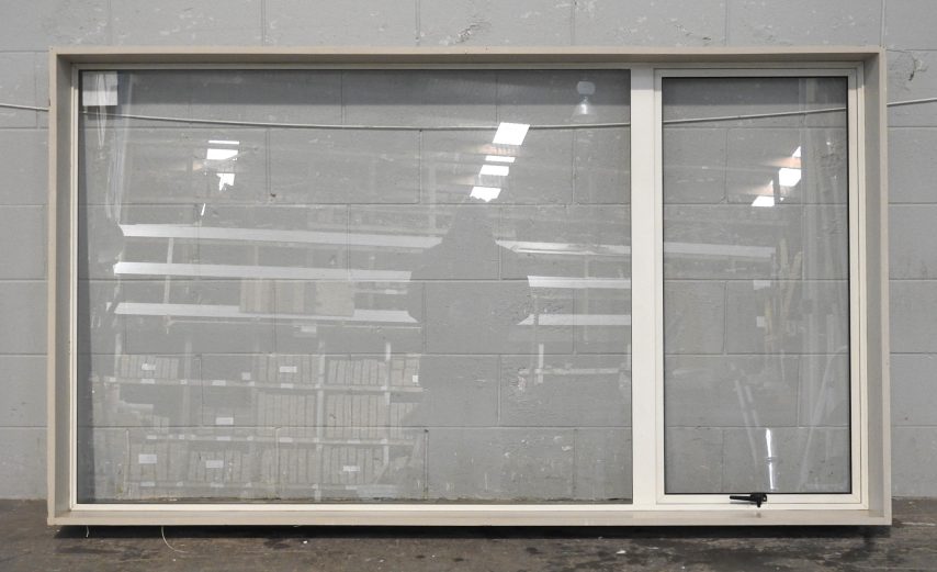 Off White Aluminium Single Awning Window