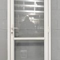 Off White Aluminium Door - Opens Out From Left