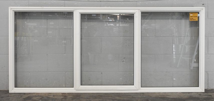 Off White Aluminium Single Awning Landscape Window