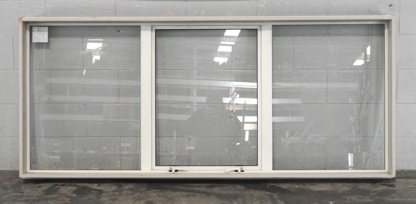 Off White Aluminium Single Awning Landscape Window