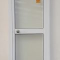 White aluminium door