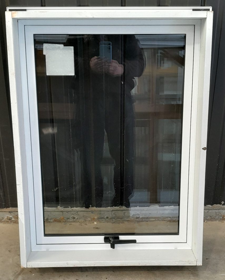 White aluminium Double Glazed Awning Window