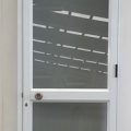 White aluminium door