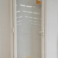 Cream aluminium door