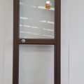 Dark bronze aluminium door