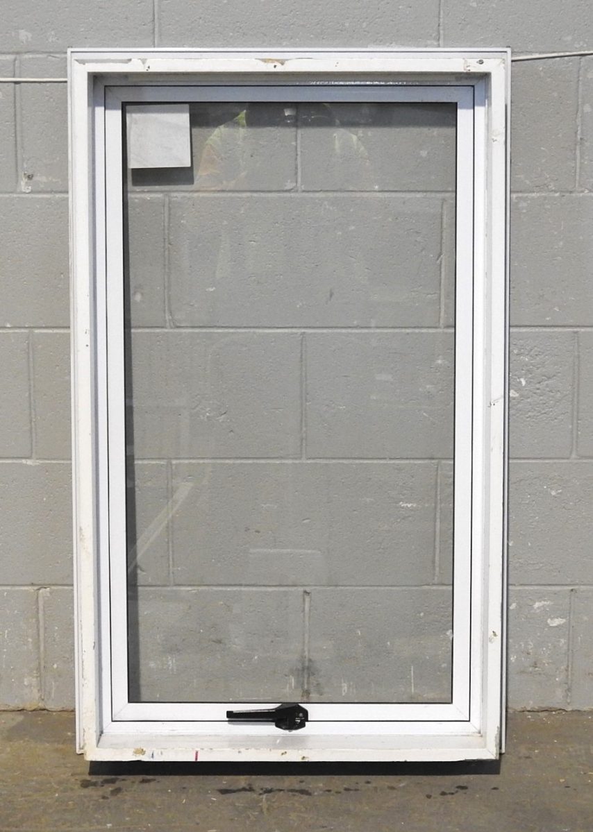 White Aluminium Single Awning Portrait Window