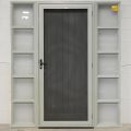 Mist Green Aluminium Entry Door With Sidelights