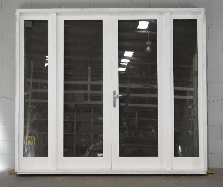 Wooden French Doors With Sidelights - Double Glazed