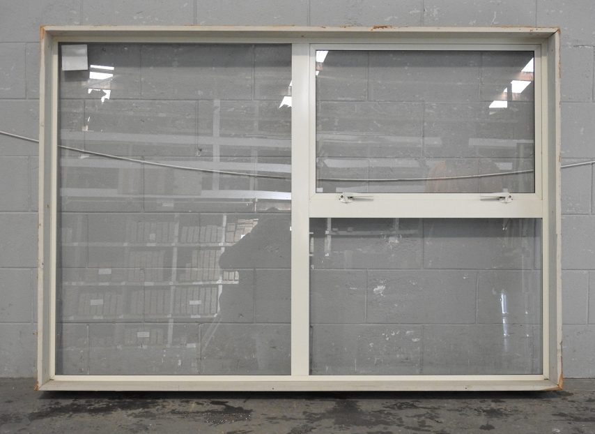 Off White Aluminium Single Awning Window