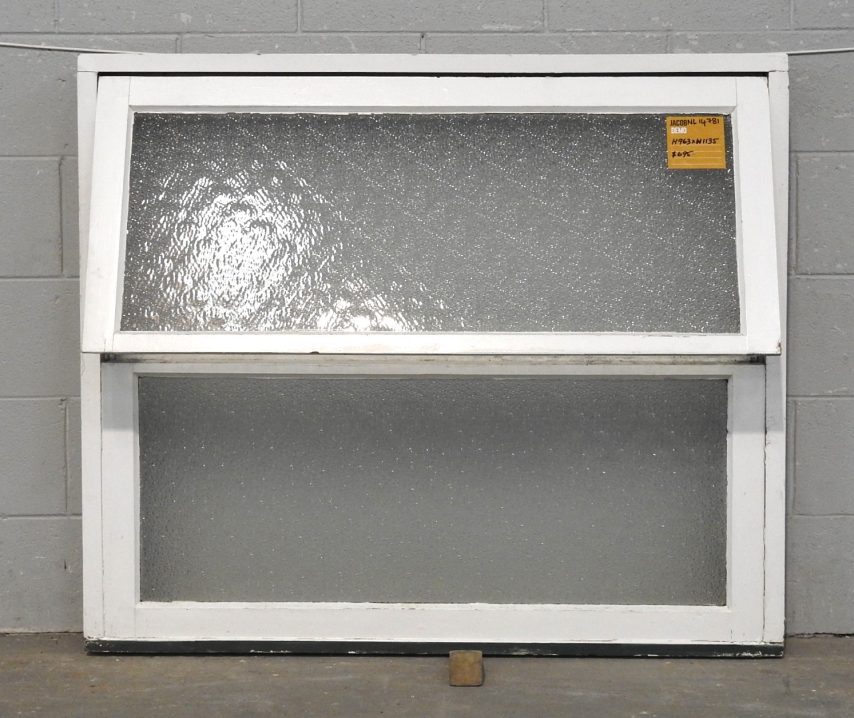 Wooden Single Awning Window with Obscure Glass