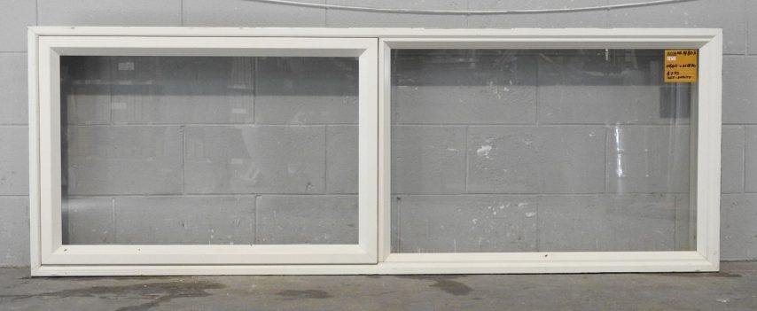 Off White Aluminium Single Awning Landscape Window