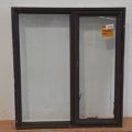 Brown aluminium single awning window