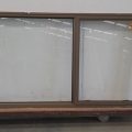 Light bronze aluminium single awning window