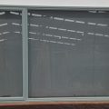 Grey aluminium window