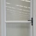 Arctic white aluminium door