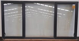 Aluminum Window denim blue double glazed