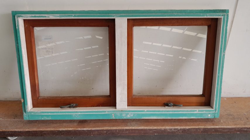 Wooden Twin Awning awning window